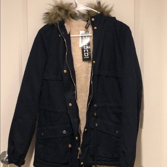 Blue Fur Jacket - Picture 1 of 6